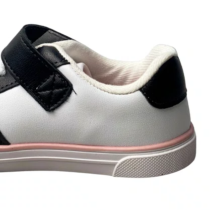 Tênis Molekinha Infantil Feminino Branco Calce Fácil 