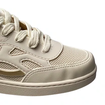 Tênis Molekinha Infantil Feminino Branco Off Cadarço 