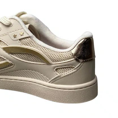 Tênis Molekinha Infantil Feminino Branco Off Cadarço 
