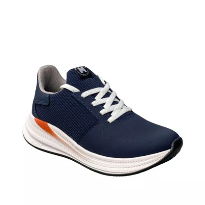 Tênis Molekinho Infantil Masculino Marinho Cadarço 