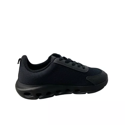 Tênis Molekinho Masculino Infantil Preto Cadarço