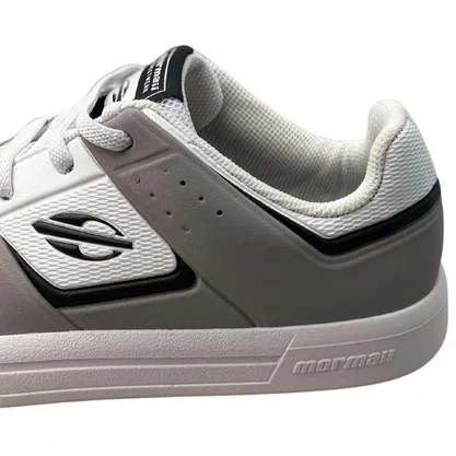 Tênis Mormai Infantil Masculino Light Grey Wht Fechamento Cadarço 