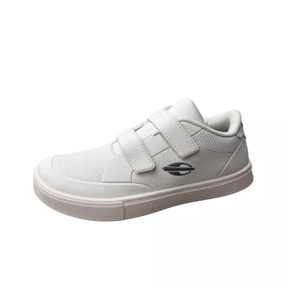Tênis Mormai Masculino Infantil Branco calce Fácil 