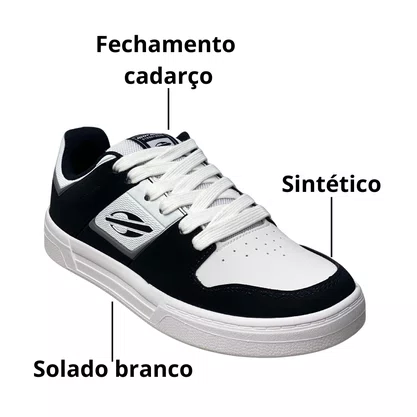 Tênis Mormaii Masculino Black Urban Joaca Cadarço 