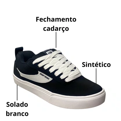 Tênis Mormaii Masculino Black Urban Killian Cadarço 