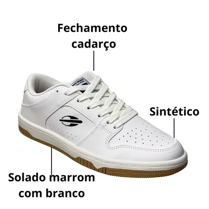 Tênis Mormaii Masculino white Action Cadarço 
