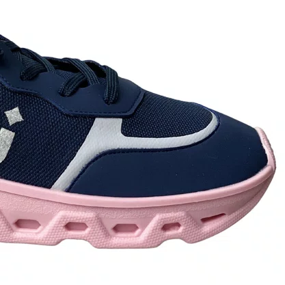 Tênis Novo Pé Infantil Feminino Marinho Cadarço 