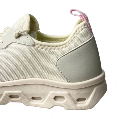 Tênis Novo Pé Infantil Feminino Off White Cadarço 