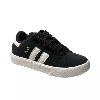 Tênis Ollie Feminino Preto Fechamento Cadarço