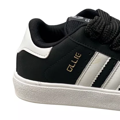 Tênis Ollie Feminino Preto Fechamento Cadarço