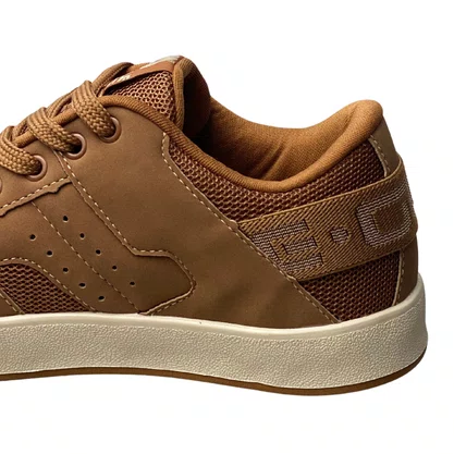 Tênis Ollie Masculino Camel Cadarço 