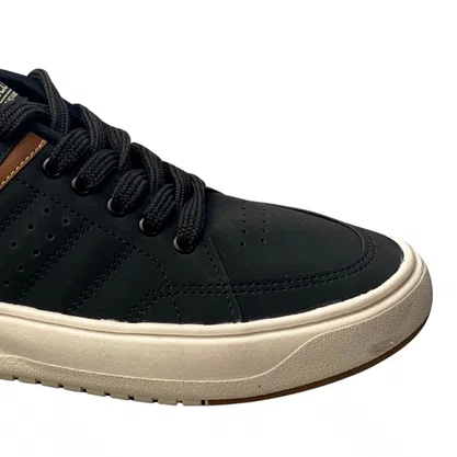 Tênis Ollie Masculino Preto Cadarço 