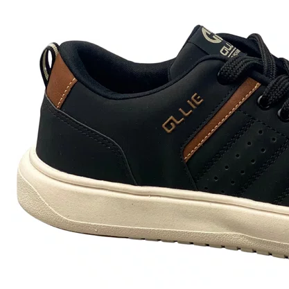 Tênis Ollie Masculino Preto Cadarço 