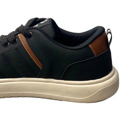 Tênis Ollie Masculino Preto Cadarço 