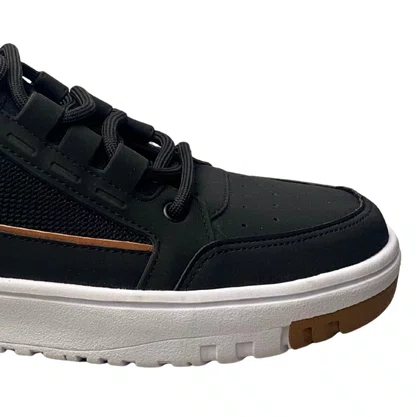 Tênis Ollie Masculino Preto Cadarço 