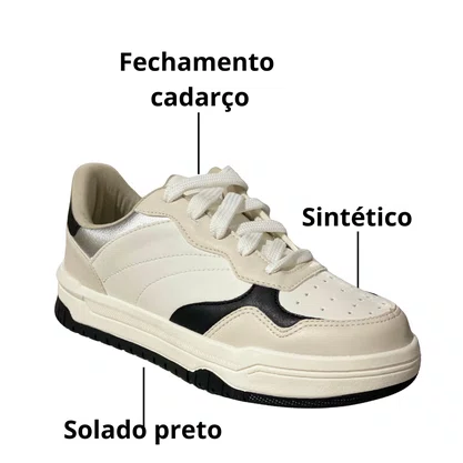 Tênis Oneflip Feminino Branco Cadarço 