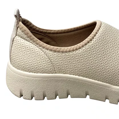 Tênis Piccadilly Feminino Off White Calce Fácil 