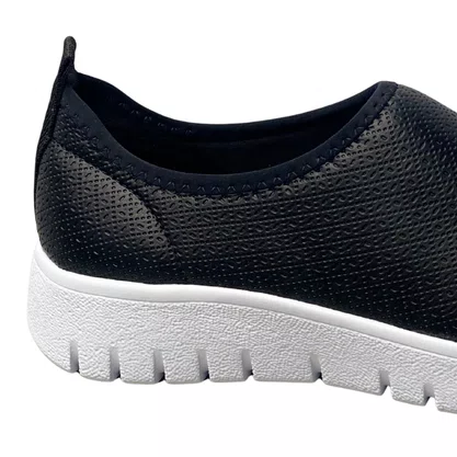 Tênis Piccadilly Feminino Preto Calce Fácil 