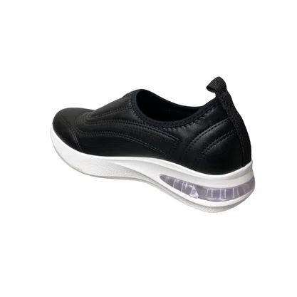 Tênis Piccadilly Feminino Preto Calce Fácil 