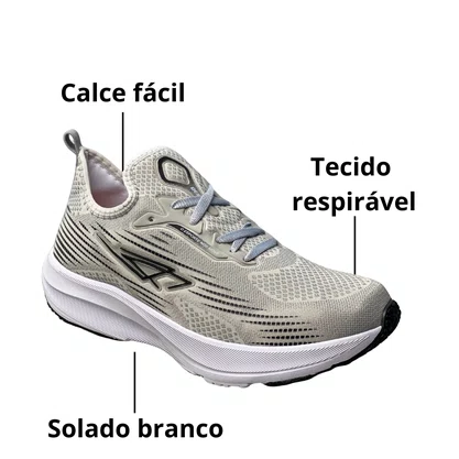 Tênis Repplay Masculino Cinza Cadarço 