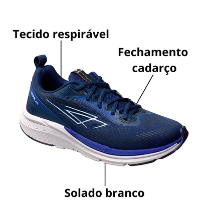 Tênis Repplay Masculino Marinho Fechamento Cadarço 