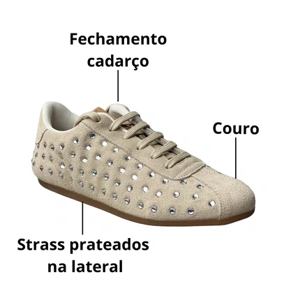 Tênis Santinelli Feminino Aveia Couro 