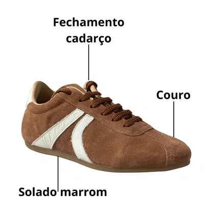 Tênis Santinelli Feminino Caramelo Couro 