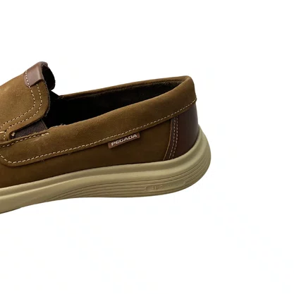 Mocassim Pegada Masculino Mascavo Calce Facil