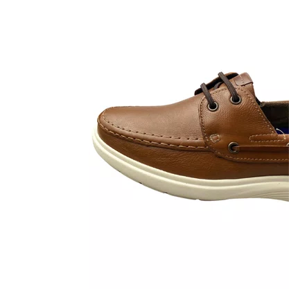 Mocassim Pegada Masculino Pinhão Calce Facil