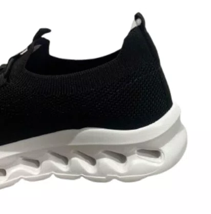Tênis Softli Feminino Preto Calce Fácil 