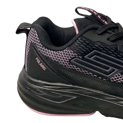 Tênis Star Flex Feminino Preto Cadarço 