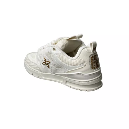 Tênis Vanscy Feminino Off White Cadarço 