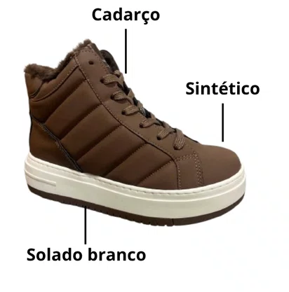 Tênis Via Marte Feminino Cinnamon Cadarço 