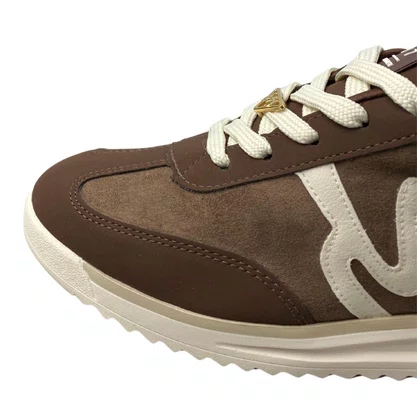 Tênis Via Marte Feminino Dark Brown Cadarço 