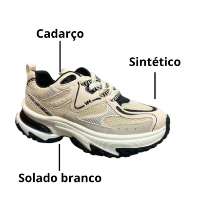 Tênis Via Marte Feminino Marfim Cadarço