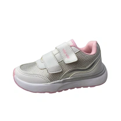 Tênis Via Vip Feminino Infantil Branco Calce Fácil 