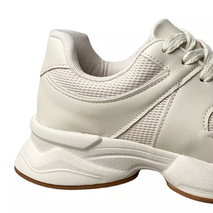 Tênis Vizzano Feminino Branco Off Cadarço 