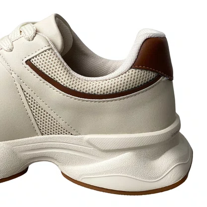 Tênis Vizzano Feminino Branco Off Cadarço 