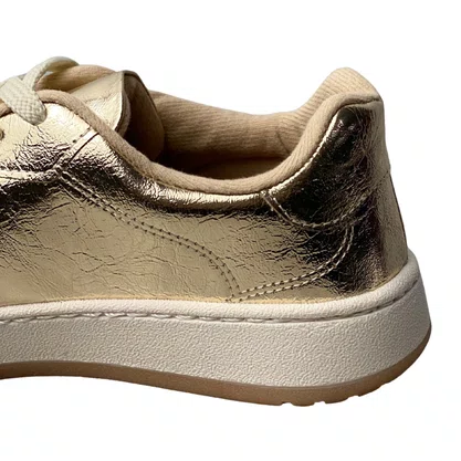 Tênis Vizzano Feminino Dourado Cadarço 