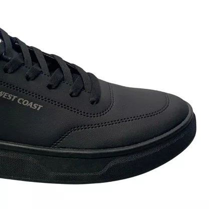 Tênis West Coast Masculino Black Cadarço 