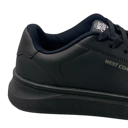 Tênis West Coast Masculino Black Cadarço 