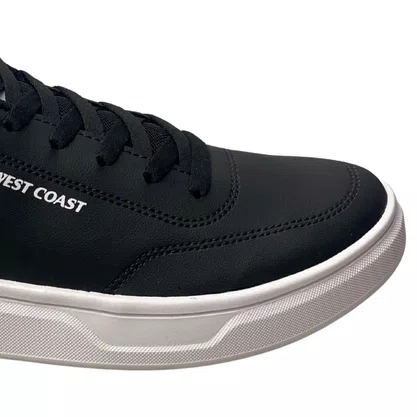 Tênis West Coast Masculino Black Cadarço 