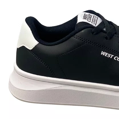 Tênis West Coast Masculino Black Cadarço 