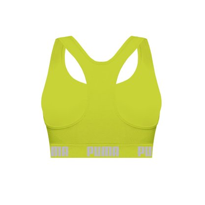 Top Puma Sem Costura Verde Neon