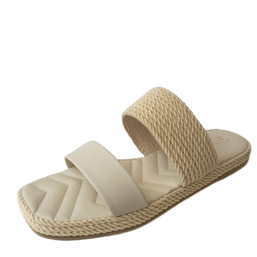 Sandália rasteira best sale espadrille bebecê