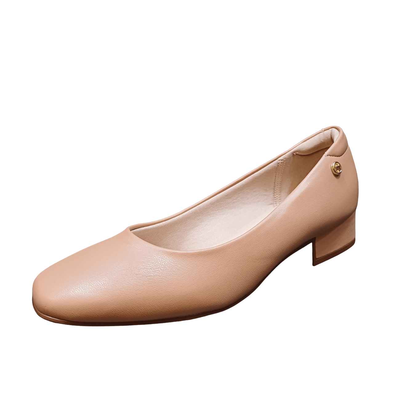 Sapato fashion nude moleca