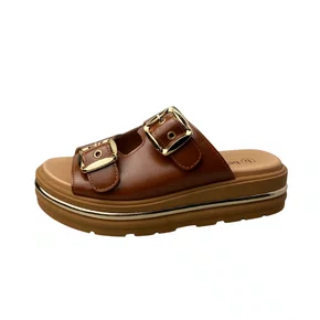 Birken Bebecê Feminino Pecan Fivela Dourada