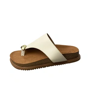 Birken Beira Rio Feminina Branco Off Ferragem Dourada