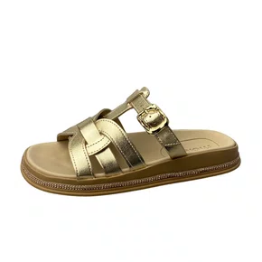 Birken Beira Rio Feminino Dourado 