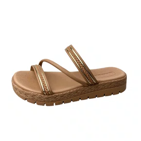 Birken Moleca Feminino Nude Dourado